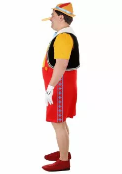 Fun Costumes Adult Plus Size Deluxe Disney Pinocchio Costume -Cheap Halloween Costume Store plus size deluxe pinocchio costume alt 2