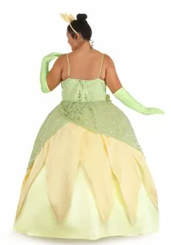 Armada Disney Princess And The Frog Women's Plus Size Deluxe Tiana Costume -Cheap Halloween Costume Store plus size deluxe tiana costume alt 5