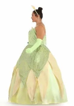 Armada Disney Princess And The Frog Women's Plus Size Deluxe Tiana Costume -Cheap Halloween Costume Store plus size deluxe tiana costume alt 6