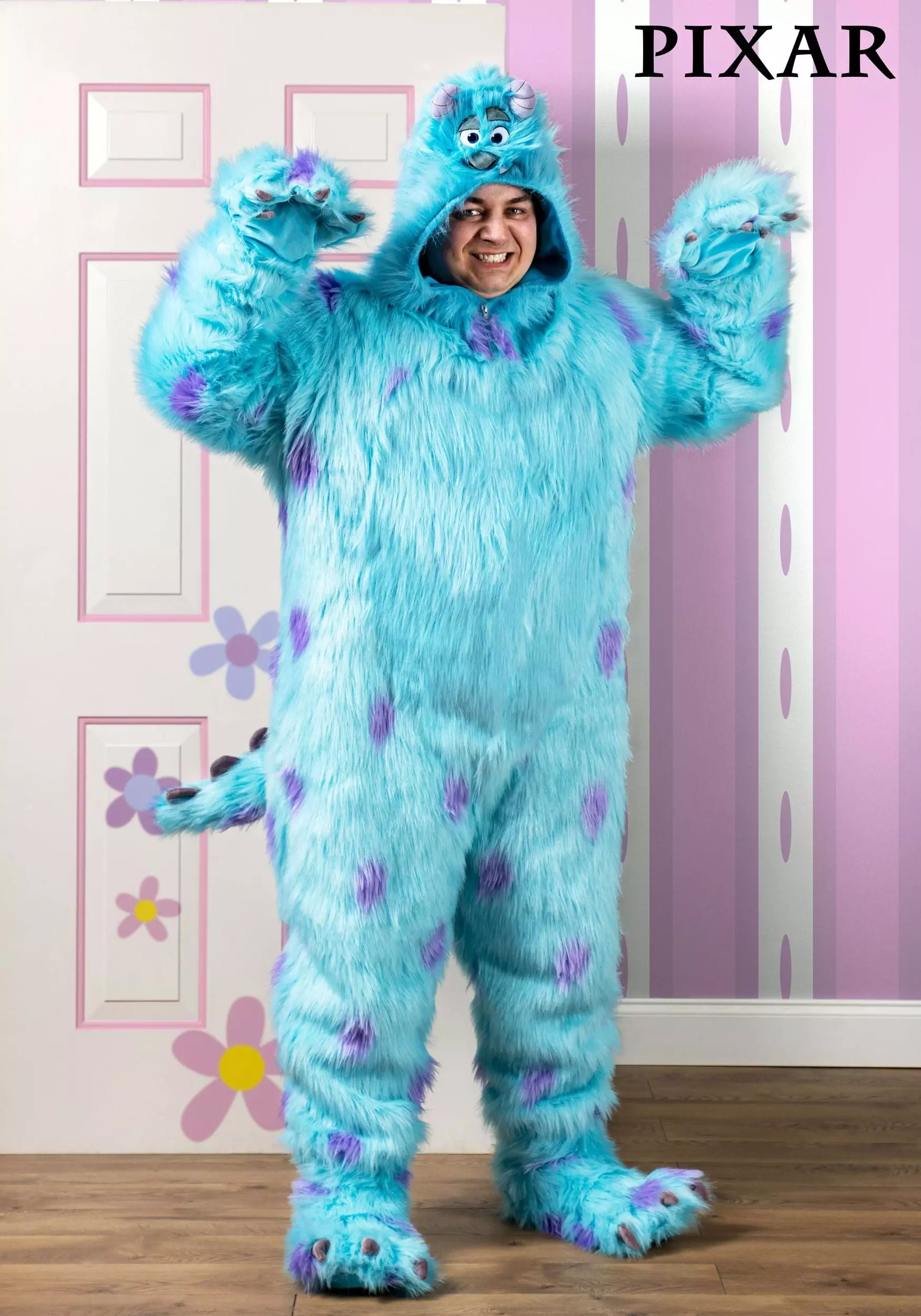 Zhenjiang Lian Yew Every Age Garment Accessories A Disney Monsters Inc Plus Size Hooded Sulley Costume 3 Zhenjiang Lian Yew Every Age Garment Accessories A Disney Monsters Inc Plus Size Hooded Sulley Costume