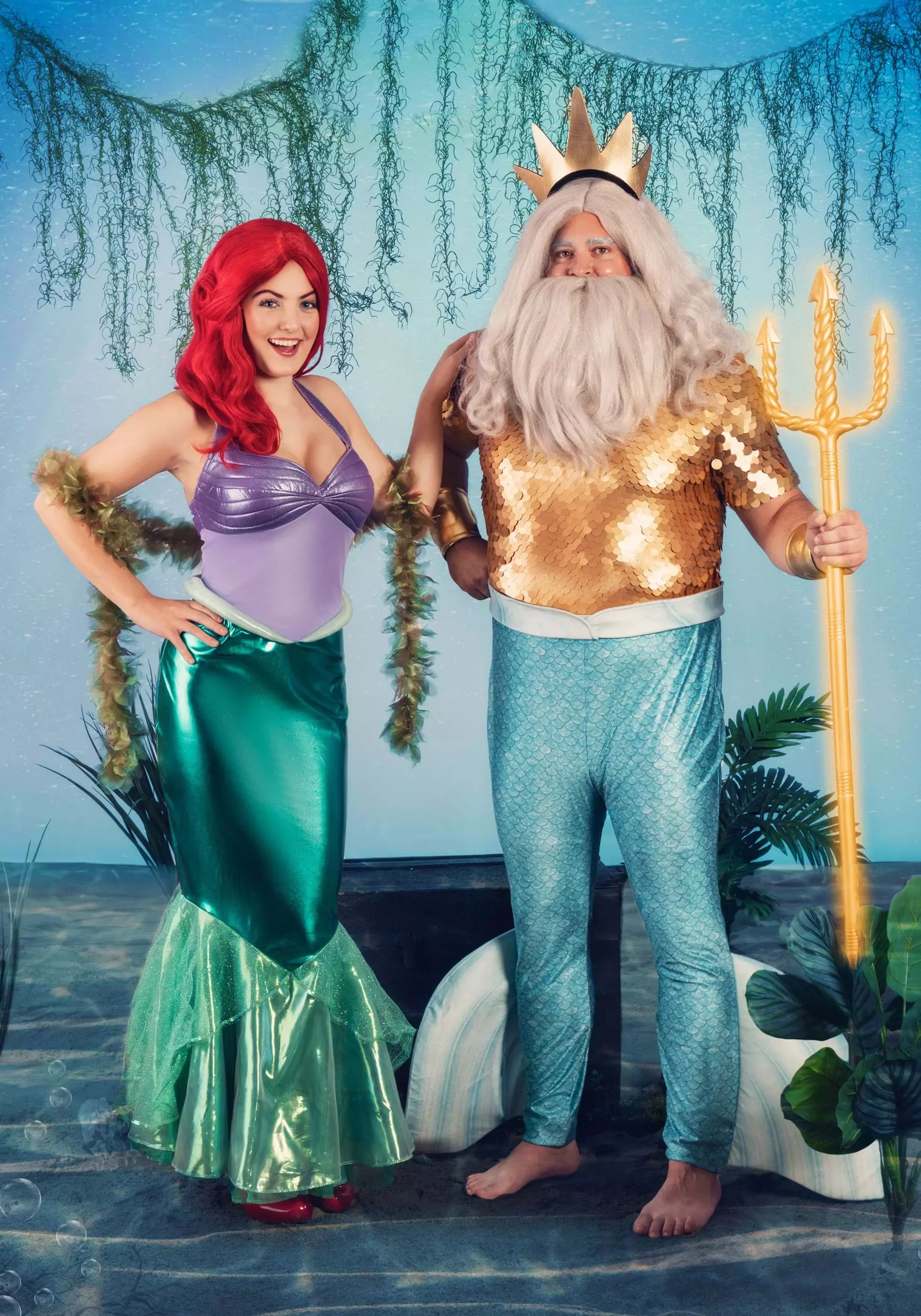 Fun Costumes Disney Plus Size Little Mermaid King Triton Costume For Men 5 Fun Costumes Disney Plus Size Little Mermaid King Triton Costume For Men - Image 3