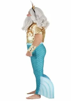 Fun Costumes Disney Plus Size Little Mermaid King Triton Costume For Men 12 Fun Costumes Disney Plus Size Little Mermaid King Triton Costume For Men -Cheap Halloween Costume Store plus size king triton costume alt 3