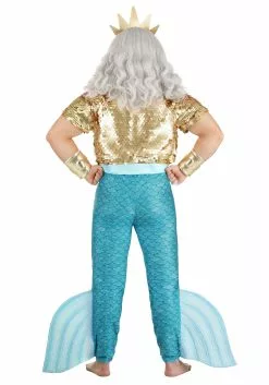 Fun Costumes Disney Plus Size Little Mermaid King Triton Costume For Men 15 Fun Costumes Disney Plus Size Little Mermaid King Triton Costume For Men -Cheap Halloween Costume Store plus size king triton costume alt 6