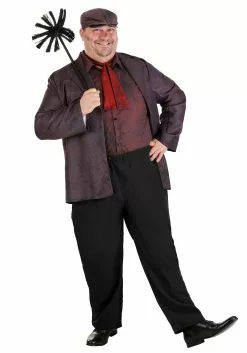 Fun Costumes Plus Size Disney Mary Poppins Bert Costume For Men -Cheap Halloween Costume Store plus size mary poppins bert costume alt 4