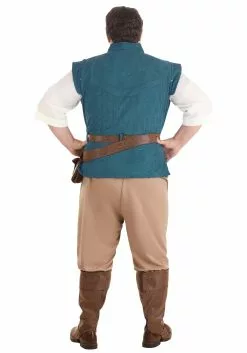 Fun Costumes Flynn Rider Costume For Plus Size Men From Disney's Tangled -Cheap Halloween Costume Store plus tangled flynn rider costume alt 2