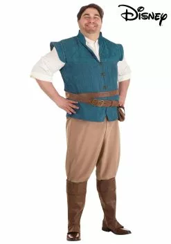 Fun Costumes Flynn Rider Costume For Plus Size Men From Disney's Tangled -Cheap Halloween Costume Store plus tangled flynn rider costume alt 3