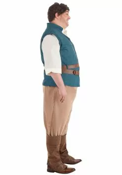 Fun Costumes Flynn Rider Costume For Plus Size Men From Disney's Tangled -Cheap Halloween Costume Store plus tangled flynn rider costume alt 4