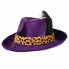 Elope Purple Pimp Hat Costume Accessory -Cheap Halloween Costume Store purple pimp hat