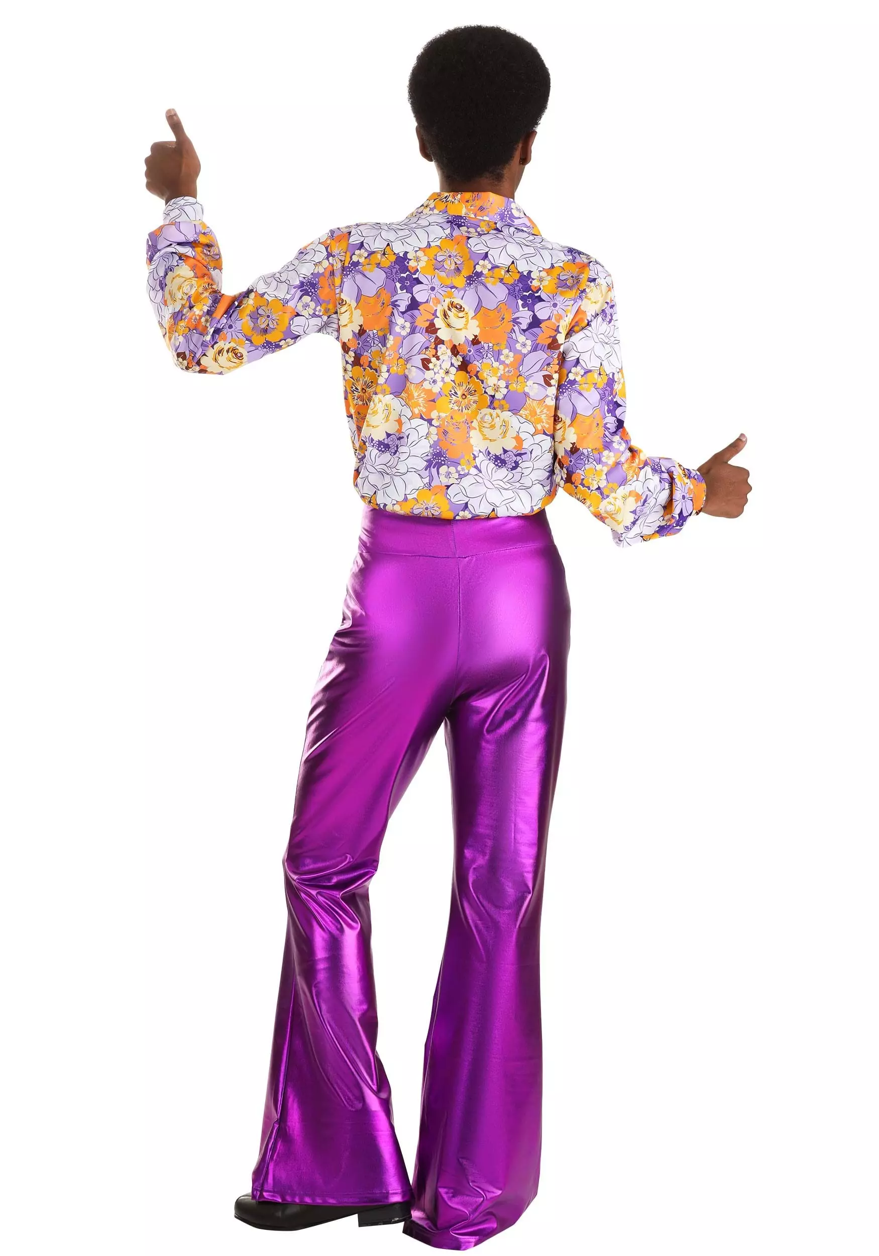 Fun Costumes Purple Power Disco Costume For Men 4 Fun Costumes Purple Power Disco Costume For Men - Image 2
