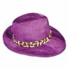 Funny Fashions Purple Velvet Leopard Costume Pimp Hat 2 Funny Fashions Purple Velvet Leopard Costume Pimp Hat -Cheap Halloween Costume Store purple velvet leopard trim pimp hat