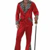 California Costume Collection Red Pimp Costume For Men