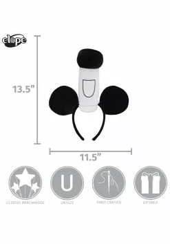 Elope Disney Steamboat Willie Vintage Headband -Cheap Halloween Costume Store steamboat willie headband alt 2