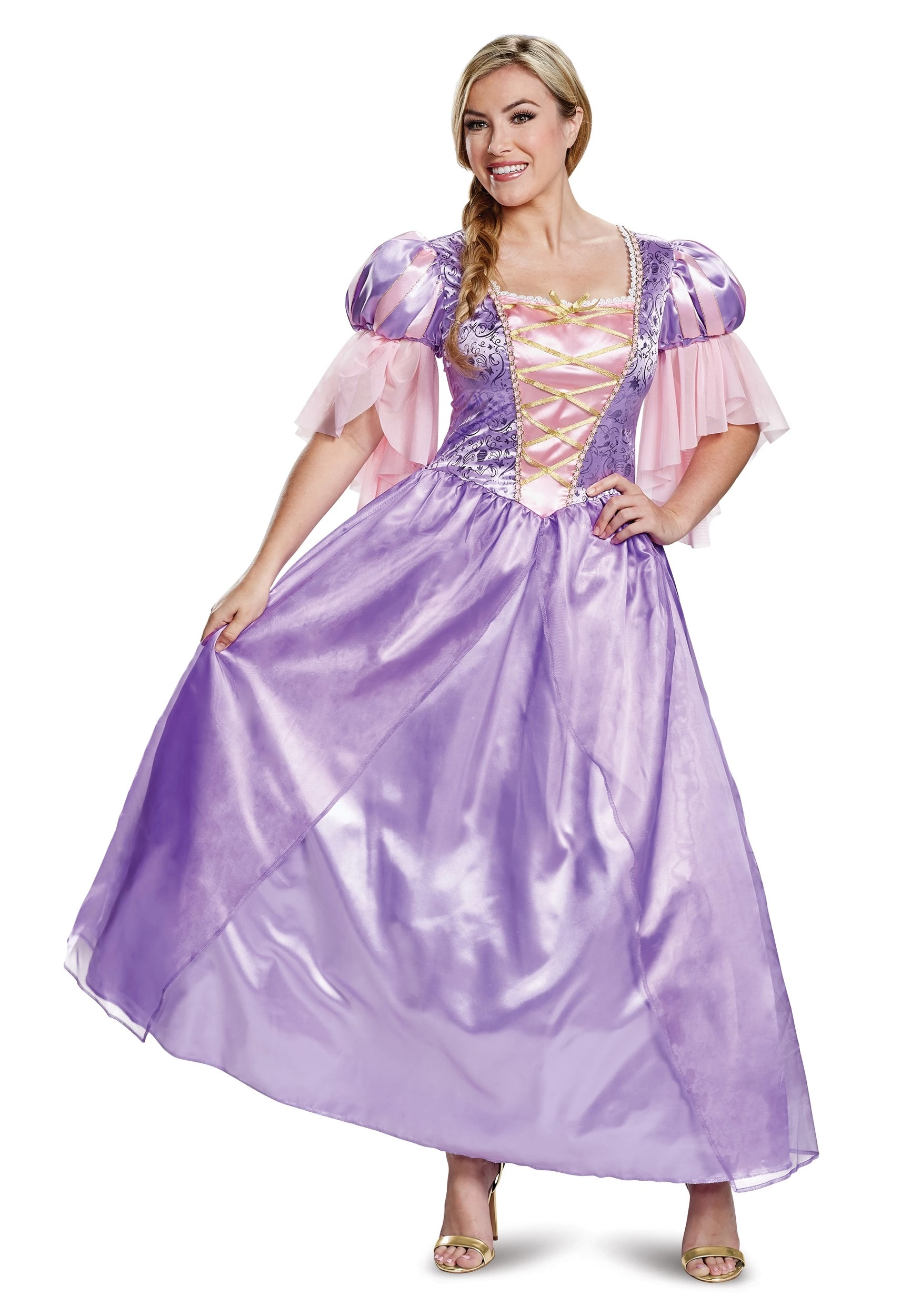 Disguise Tangled Adult Deluxe Rapunzel Costume 3 Disguise Tangled Adult Deluxe Rapunzel Costume