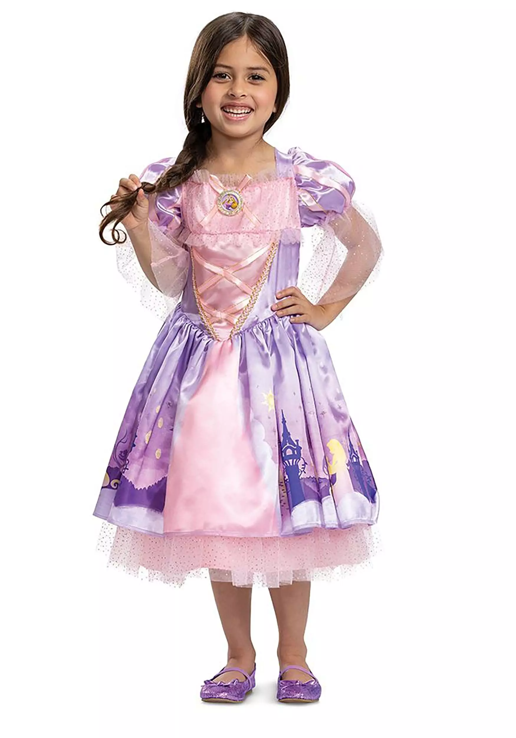 Disguise Disney Tangled Girl's Deluxe Toddler Repunzel Costume 3 Disguise Disney Tangled Girl's Deluxe Toddler Repunzel Costume
