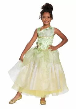 Disguise Girl's The Princess & The Frog Deluxe Tiana Costume