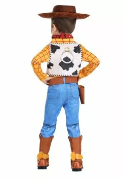 Fun Costumes Disney Deluxe Woody Toy Story Boy's Costume For Toddlers -Cheap Halloween Costume Store toddler deluxe woody toy story costume alt 5