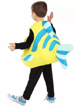 Fun Costumes Disney Flounder Costume For Toddlers -Cheap Halloween Costume Store toddler flounder costume alt 3