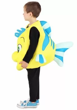 Fun Costumes Disney Flounder Costume For Toddlers -Cheap Halloween Costume Store toddler flounder costume alt 4