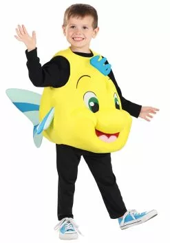 Fun Costumes Disney Flounder Costume For Toddlers -Cheap Halloween Costume Store toddler flounder costume alt 6