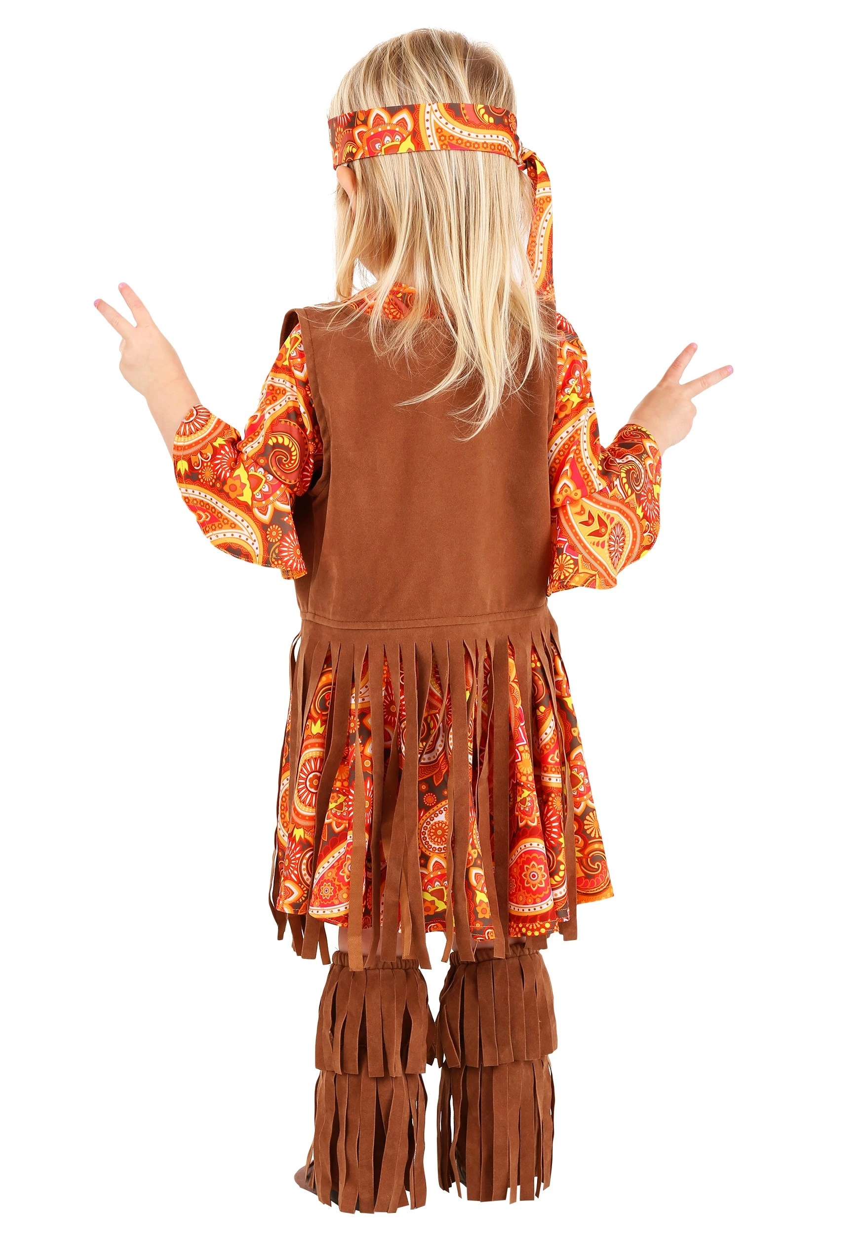 Fun Costumes Fringe Hippie Toddler Costume 4 Fun Costumes Fringe Hippie Toddler Costume - Image 2