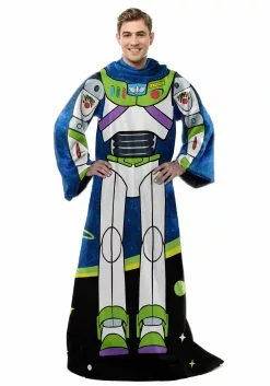 Northwest Company Toy Story Buzz Lightyear Comfy Throw For Adult -Cheap Halloween Costume Store toy story buzz lightyear adult comfy throw alt 3