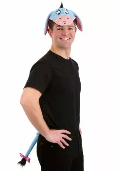 Elope Disney Winnie The Pooh Plush Headband & Tail Kit For Eeyore -Cheap Halloween Costume Store winnie the pooh eeyore plush headband tail kit alt 3