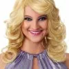 Partytime Costume & Lingerie (Yiwu) Factory Women's 1970s Feathered Blonde Wig -Cheap Halloween Costume Store womens 1970s feathered wig