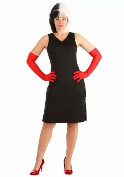 Fun Costumes Cruella De Vil Coat Costume For Women From Disney's 101 Dalmatians 25 Fun Costumes Cruella De Vil Coat Costume For Women From Disney's 101 Dalmatians -Cheap Halloween Costume Store womens deluxe cruella de vil costume alt 5