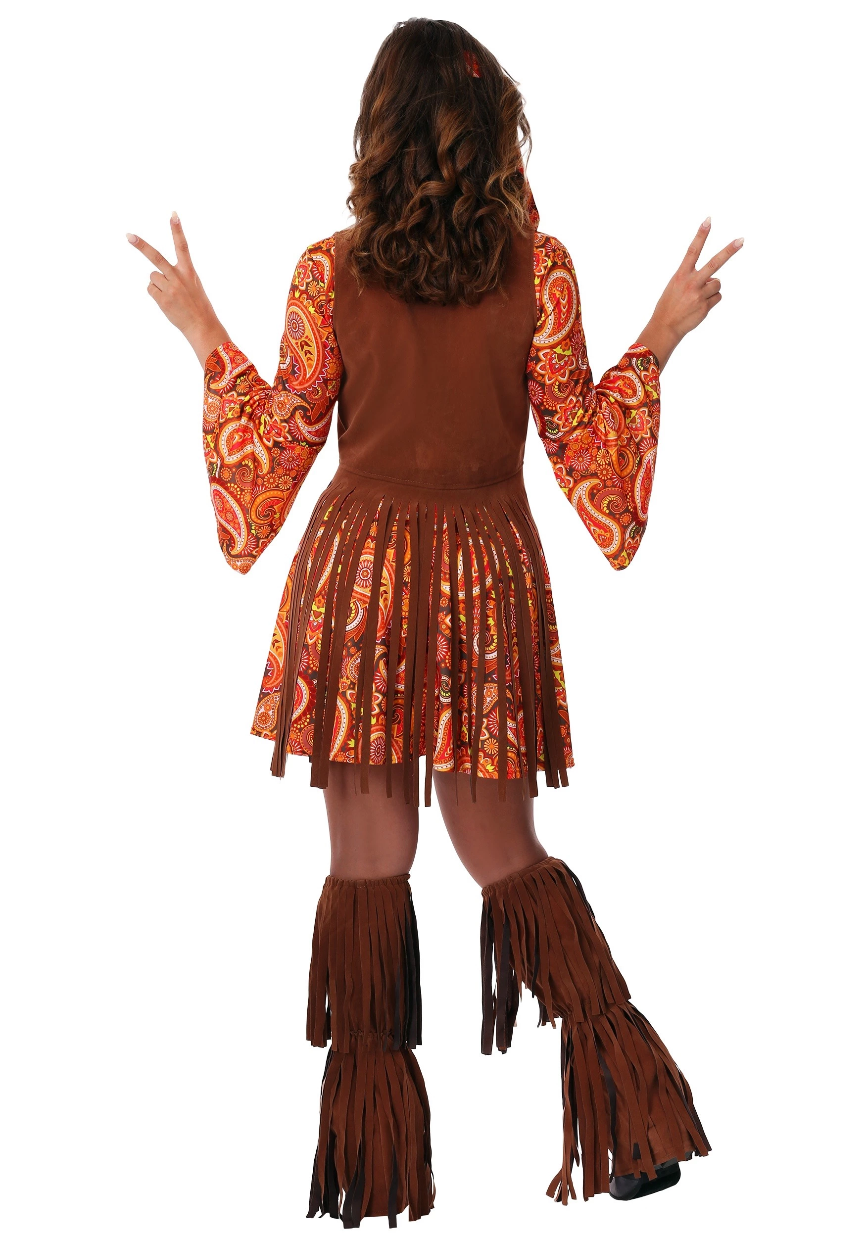Fun Costumes Fringe Hippie Women's Plus Size Costume 4 Fun Costumes Fringe Hippie Women's Plus Size Costume - Image 2