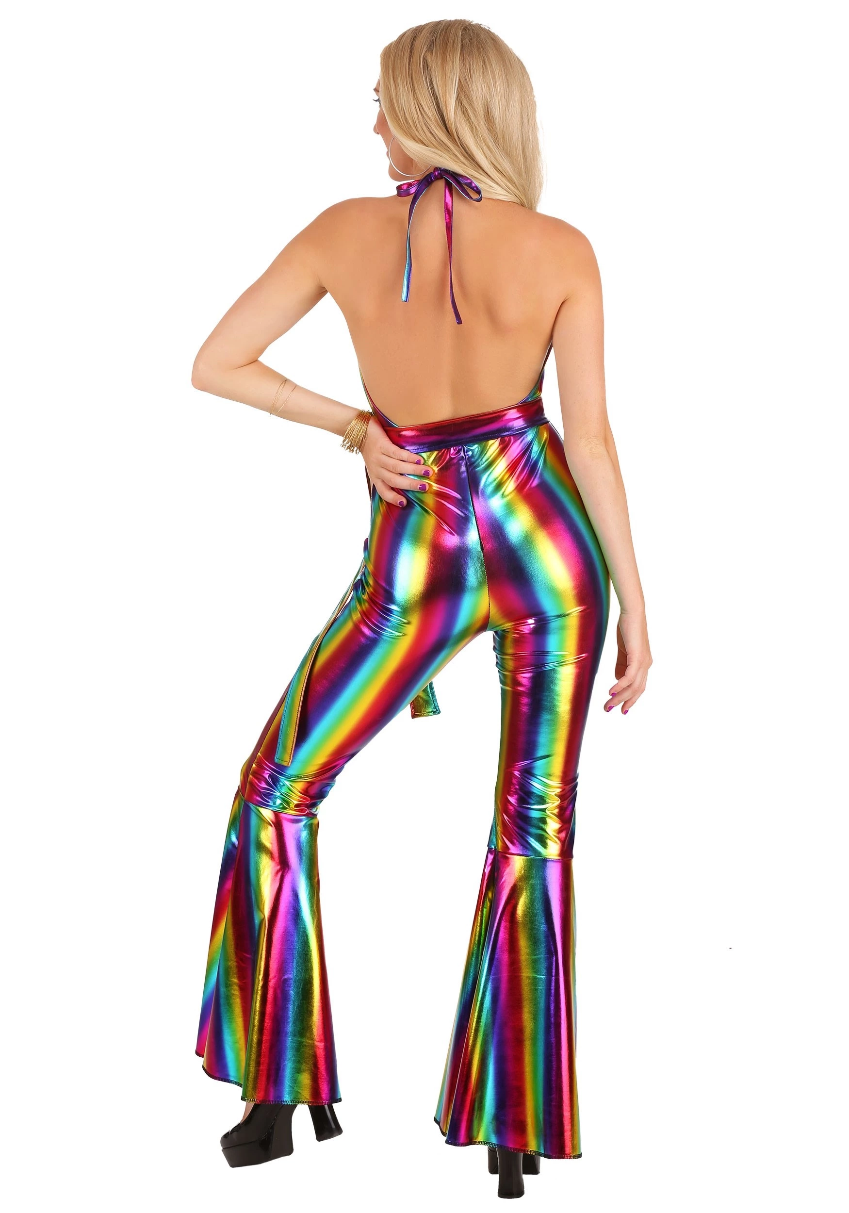 Boloparty Rainbow Rave Disco Costume For Women 4 Boloparty Rainbow Rave Disco Costume For Women - Image 2