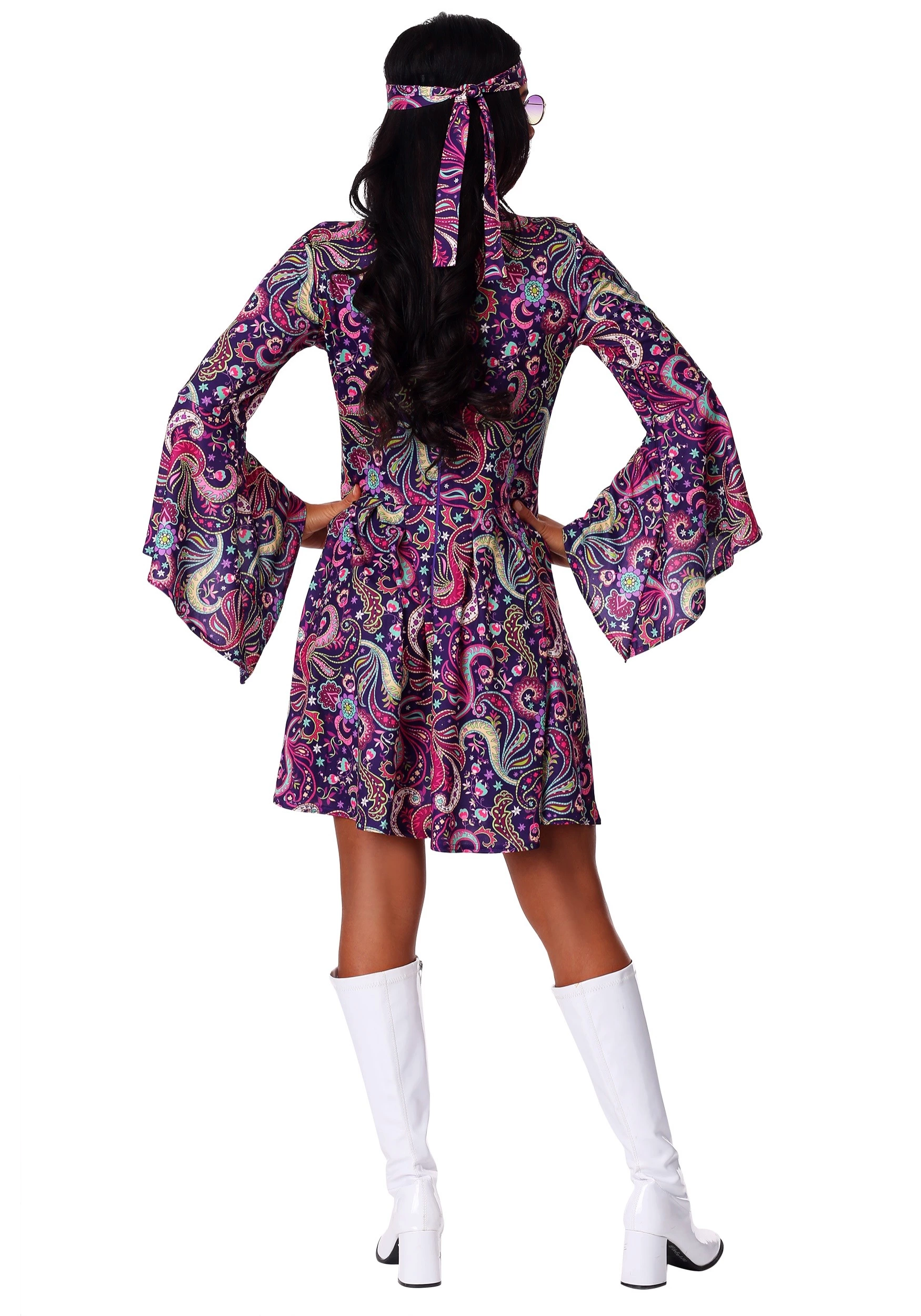 Fun Costumes Women's Woodstock Hippie Costume 4 Fun Costumes Women's Woodstock Hippie Costume - Image 2