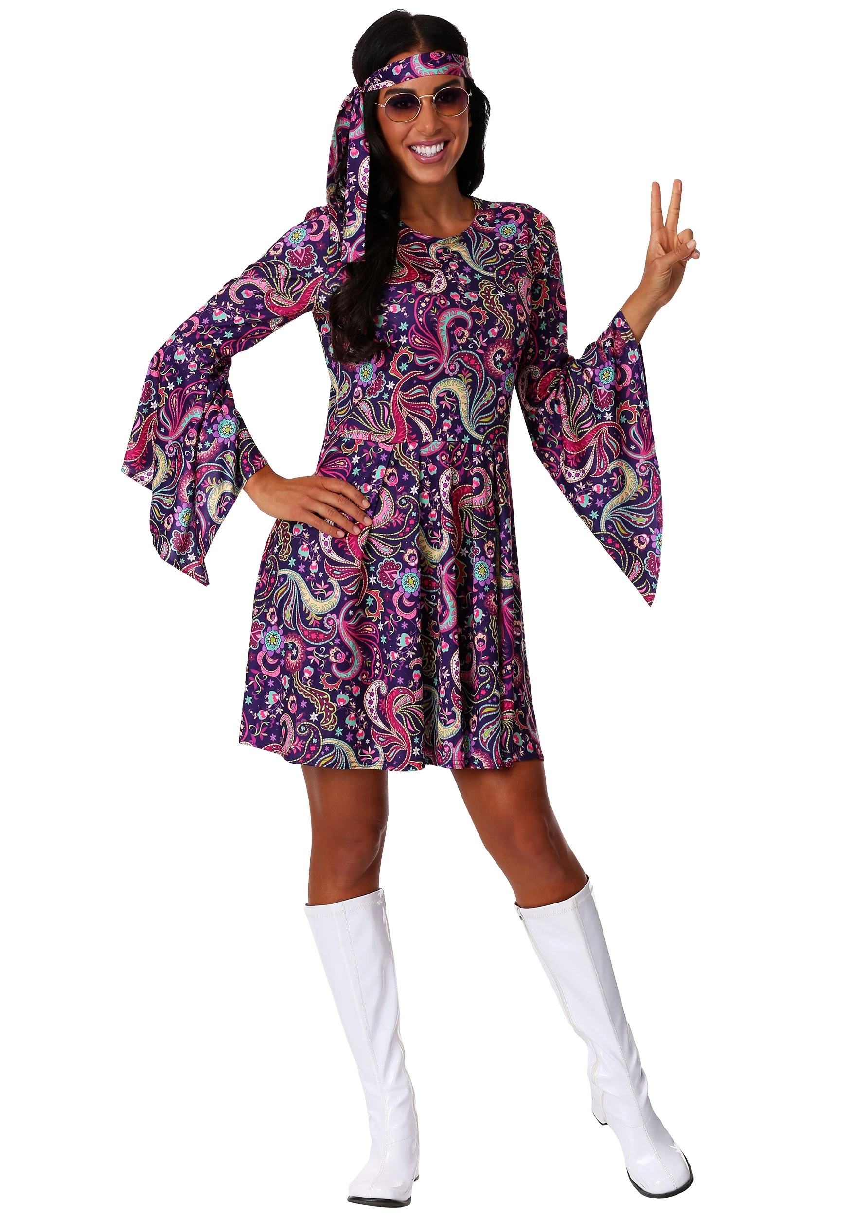 Fun Costumes Women's Woodstock Hippie Costume 3 Fun Costumes Women's Woodstock Hippie Costume