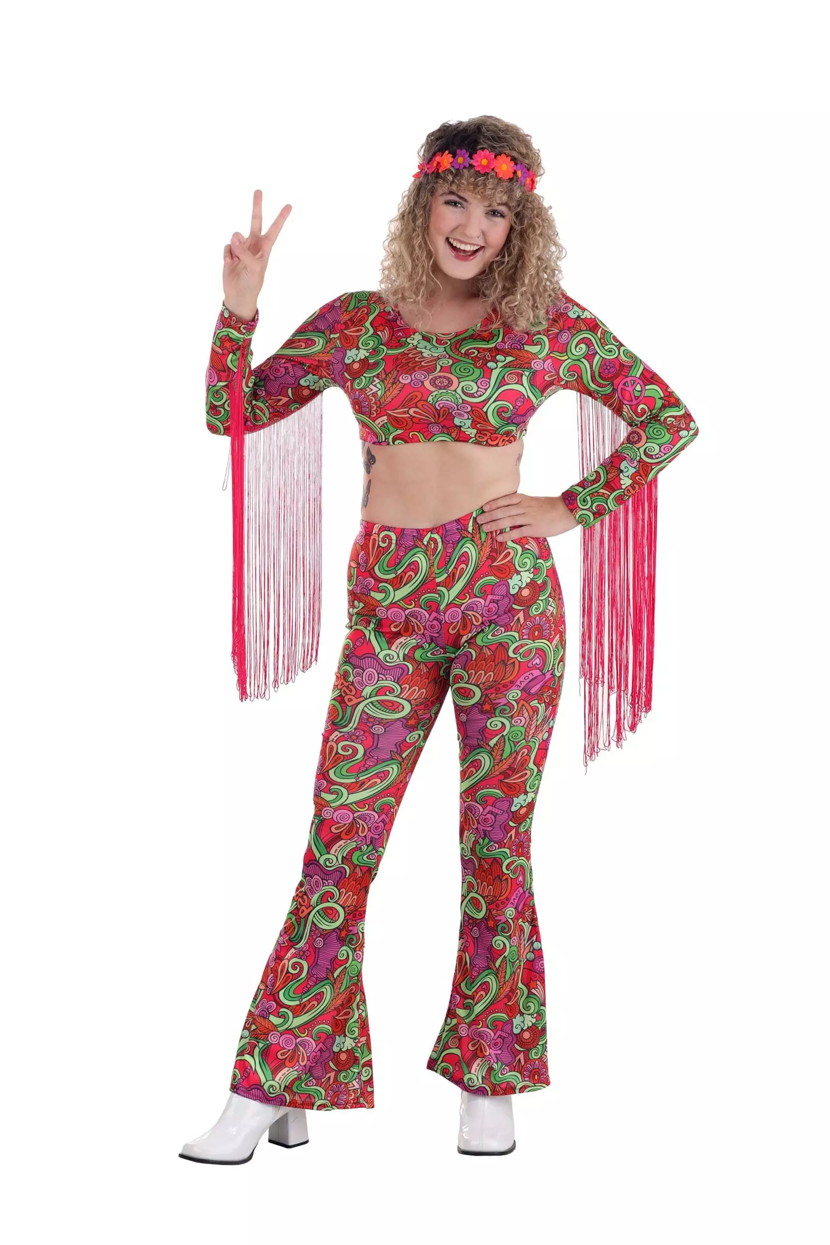 Fun Costumes Women's Hippie World Peace Costume 5 Fun Costumes Women's Hippie World Peace Costume - Image 3
