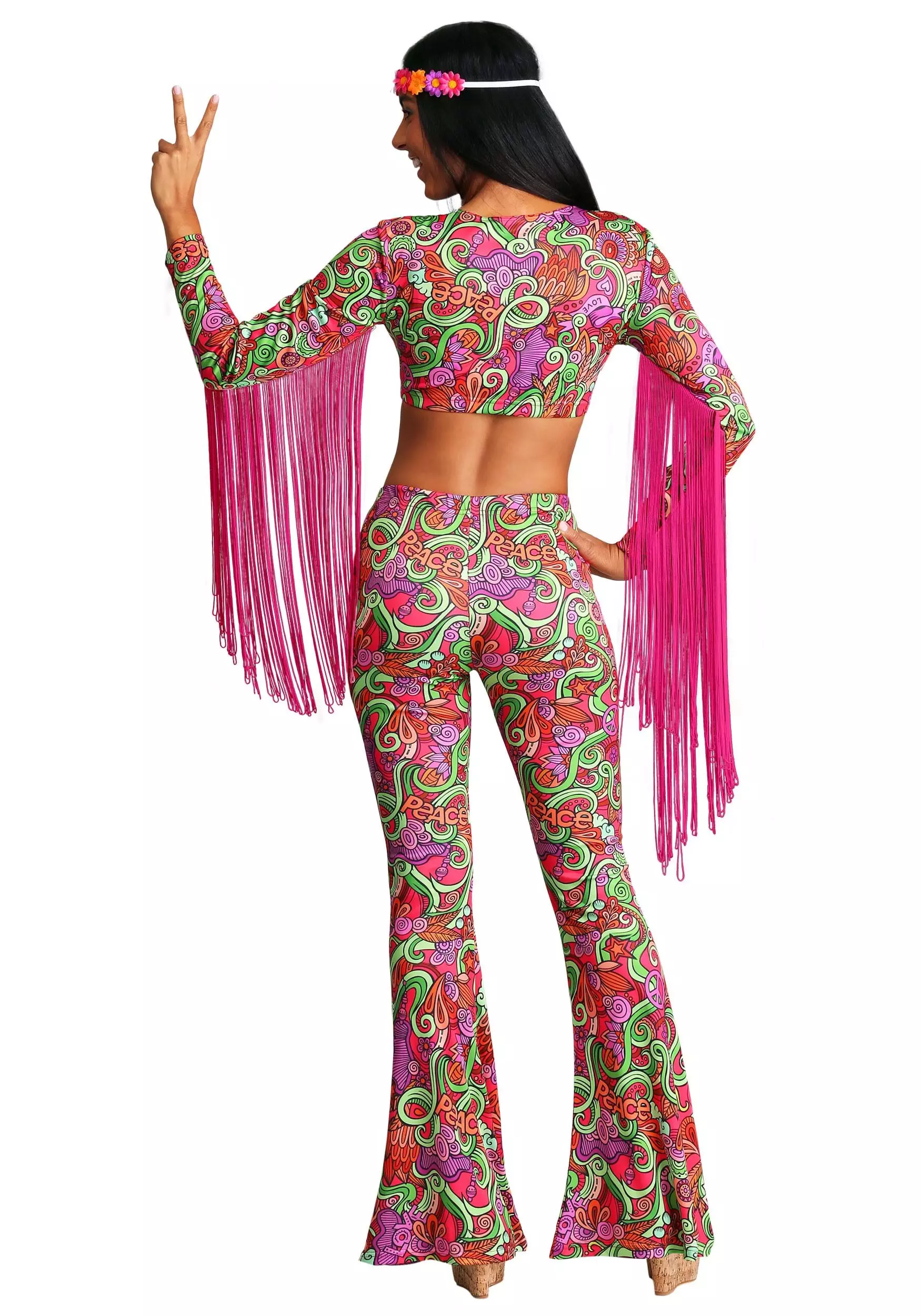Fun Costumes Women's Hippie World Peace Costume 8 Fun Costumes Women's Hippie World Peace Costume - Image 6