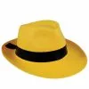 H.M. Smallwares Adult Yellow Fedora Costume Hat 1 H.M. Smallwares Adult Yellow Fedora Costume Hat -Cheap Halloween Costume Store yellow fedora hat